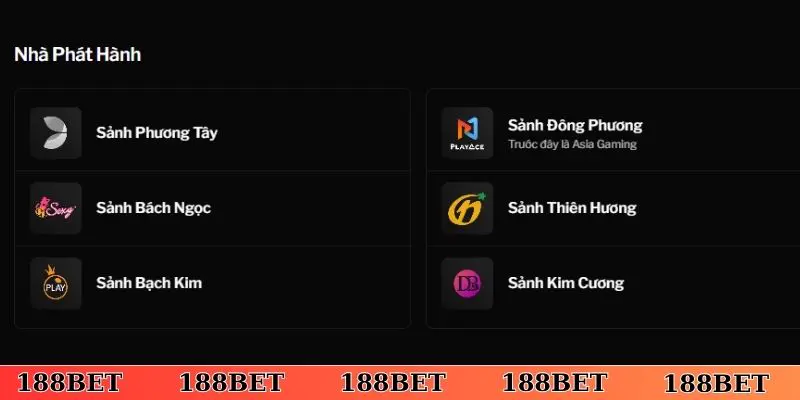 Chất lượng sảnh game live casino 188Bet vượt trội