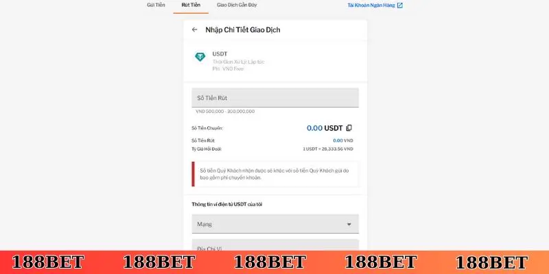 Xác nhận nạp tiền, rút tiền để hoàn tất giao dịch